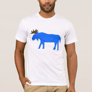 青いアメリカヘラジカの服装 Tシャツ
