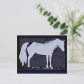 青いアラブのはがき ポストカード (スタンド正面)