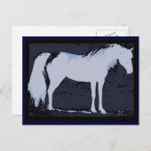 青いアラブのはがき ポストカード (正面/裏面)