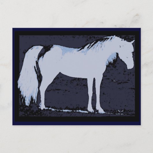 青いアラブのはがき ポストカード (正面)