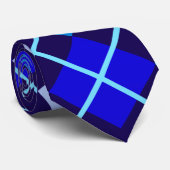 青いアーガイルIIのタイ ネクタイ (ロール)