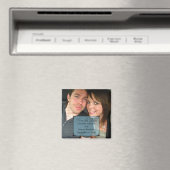 青いアールデコフレーム日付マグネットを保存 マグネット (インサイチュ (食洗機))