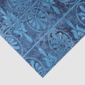 青いアールデコ切り離し 薄葉紙 (詳細)