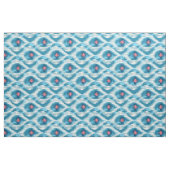 青いイカット ファブリック (ファットクウォーター)