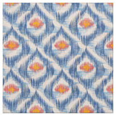 青いイカット ファブリック (見本)