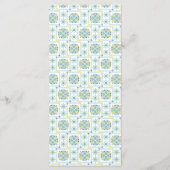 青いイタリアンタイルエレガントメニュー メニュー (裏面)