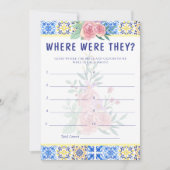 青いイタリアンタイル乳房Miaゲームカード 招待状 (正面)