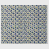 青いイチョウ ラッピングペーパー (フラット)