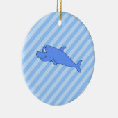 青いイルカ セラミックオーナメント (右)