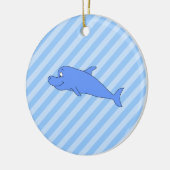青いイルカ セラミックオーナメント (左)