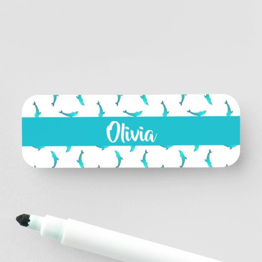 青いイルカ  名札 (インサイチュ)