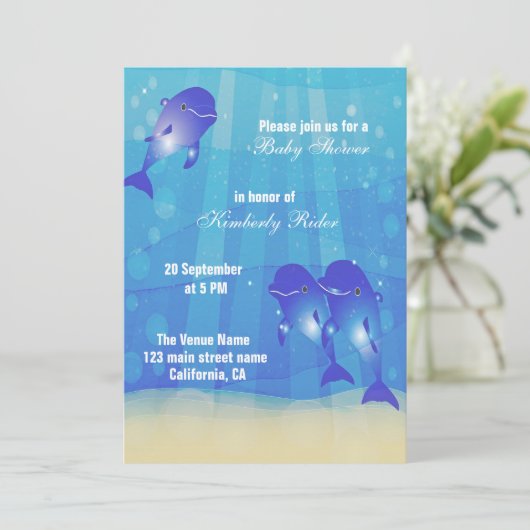 青いイルカ 招待状 (スタンド正面)