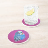 青いインコのコースター コースター (側面)