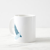 青いインコ マグカップ (正面左)