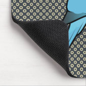 青いインディアンRingneck マウスパッド (コーナー)