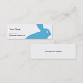 青いウサギのスタジオ スキニー名刺 (正面/裏面)