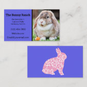 青いウサギの繁殖者 名刺 (正面/裏面)