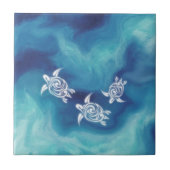 青いウミガメ海 タイル (正面)