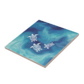 青いウミガメ海 タイル (側面)