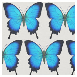 青いウリッセースのアゲハチョウの蝶生地 ファブリック