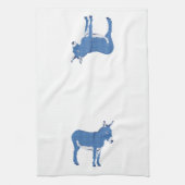 青いエディーの小さいろば実際に キッチンタオル (縦)