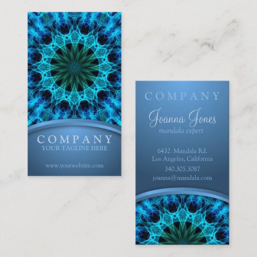 青いエネルギー 名刺 (正面/裏面)