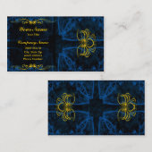 青いエリートの名刺 名刺 (正面/裏面)