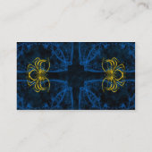 青いエリートの名刺 名刺 (裏面)