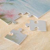 青いエレガンス：水の色の古い車 ジグソーパズル (側面)