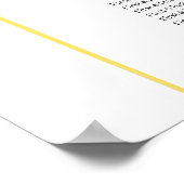 青いエレガントあじさい結婚の座席表 ポスター (角)