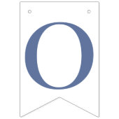 青いエレガントおめでとう旗 バンティングフラッグ (第2の旗)