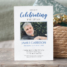 青いエレガントお祝いの写真