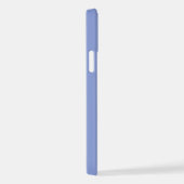 青いエレガントつや消しメタル名 iPhoneケース (右側面)