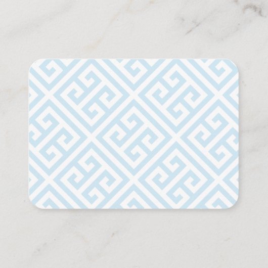 青いエレガントアジサイQRコードブライダルシャワーRSVP エンクロージャーカード (裏面)