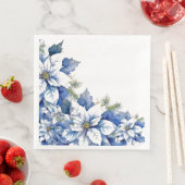 青いエレガントクリスマスポインセチア (インサイチュ)