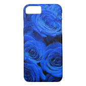 青いエレガントバラ青い花の青いフローラ Case-Mate iPhoneケース (裏面)