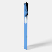 青いエレガントモノグラムまたはイニシャルでスクロール Case-Mate iPhoneケース (裏面 / 右)