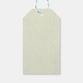 青いエレガント水色の野花 ギフトタグ (裏面)