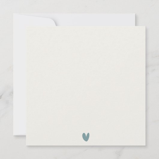 青いエレガント緑の金ゴールドフローラは日付カードを保存 サンキューカード (裏面)