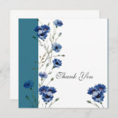 青いエレガント花を持つ (正面/裏面)