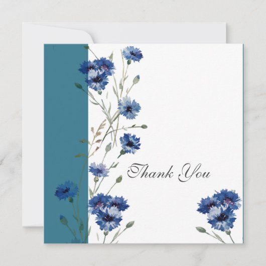 青いエレガント花を持つ (正面)