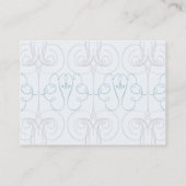 青いエレガント-ぽっちゃりした 名刺 (裏面)