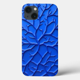 青いエンボス加工のiPhoneケース iPhone 13ケース