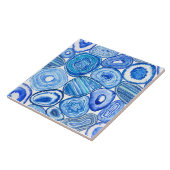 青いエーゲートのスライスタイル タイル (側面)