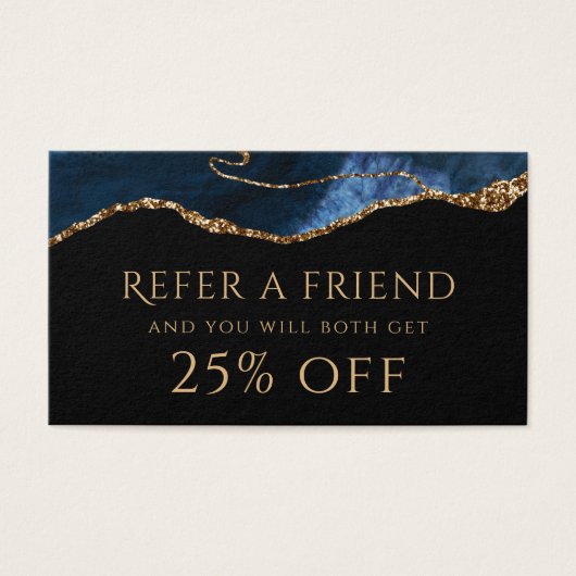 青いエージェント紹介カード (正面)