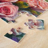 青いオウムとベビー ジグソーパズル (側面)