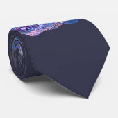 青いオオカミのオオカミ ネクタイ (ロール)