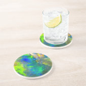 青いオパールのコースター コースター (側面)