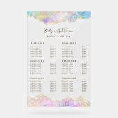 青いオパールデザイン価格表 アクリルサイン (正面)