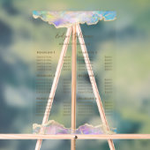 青いオパールデザイン価格表 アクリルサイン (ニュートラル)